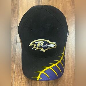 Vintage - REEBOK Baltimore Ravens Hat Men's Pro Line Adjustable Cap NFL Black